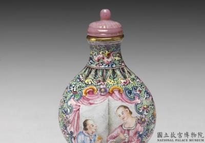 图片[2]-Copper-body painted enamel snuff bottle with a western figural design, Qing dynasty, Qianlong reign (1736-1795)-China Archive